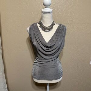 SHEIN Gray sleeveless blouse NWOT